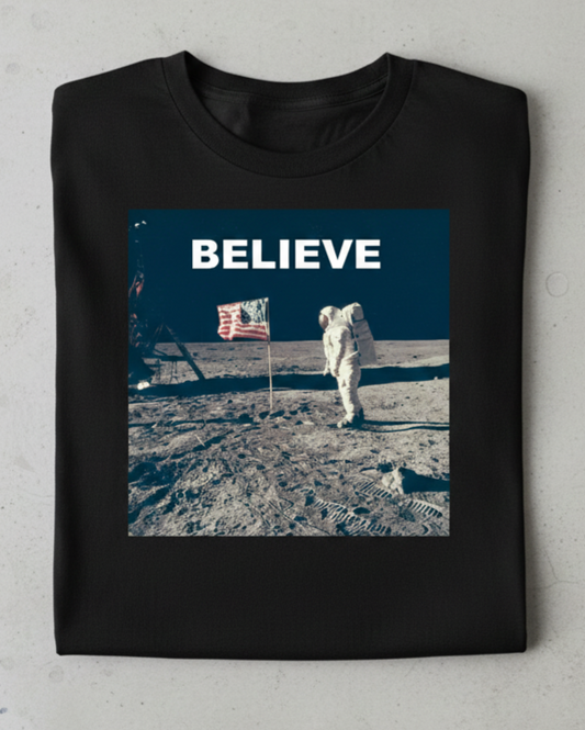 Believe! Buzz Aldrin steps on the Moon
