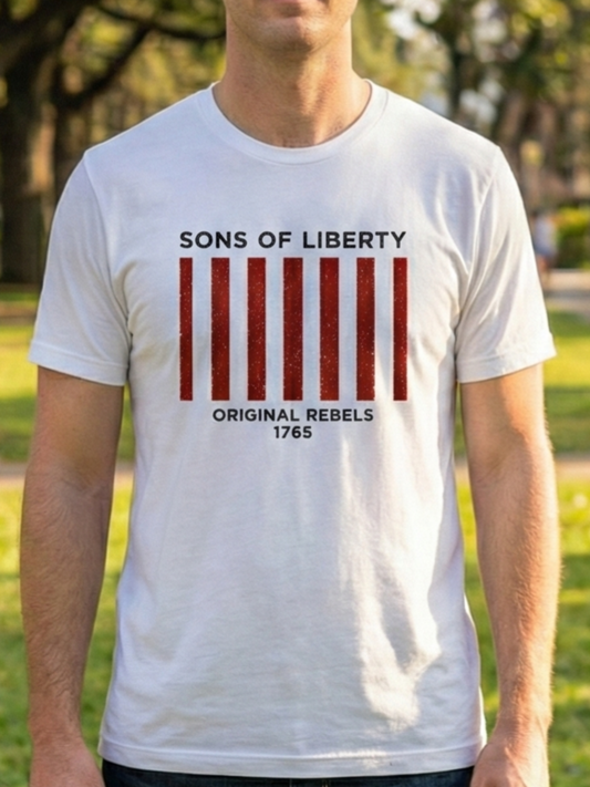 All American T-shirt design - Sons of Liberty - Original Rebels 1765 - Anniversary Special