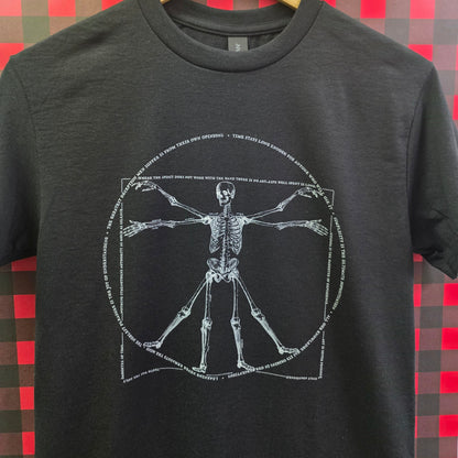 Vitruvian Man of Bones - Historical Art Tee