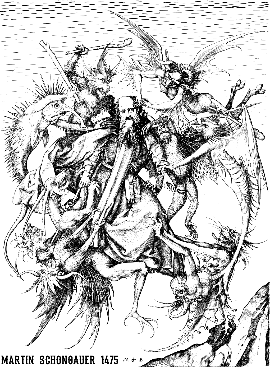 Tribulation of Saint Anthony: Historic Art T-Shirt