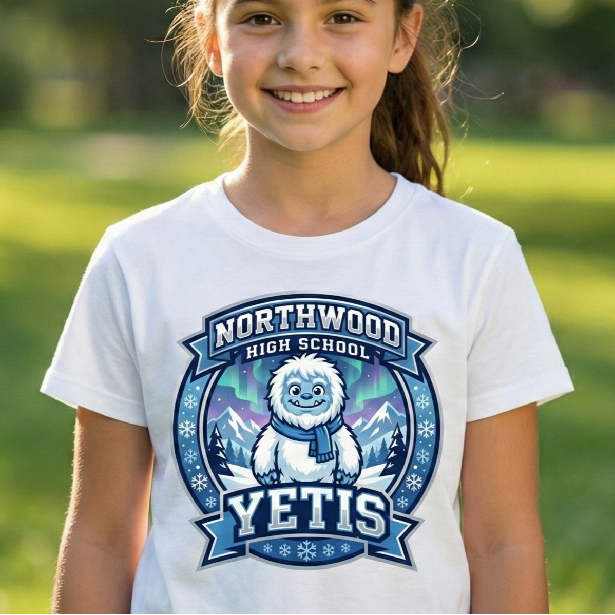 Kids Shirts | Fun Design | North Woods High Yetis